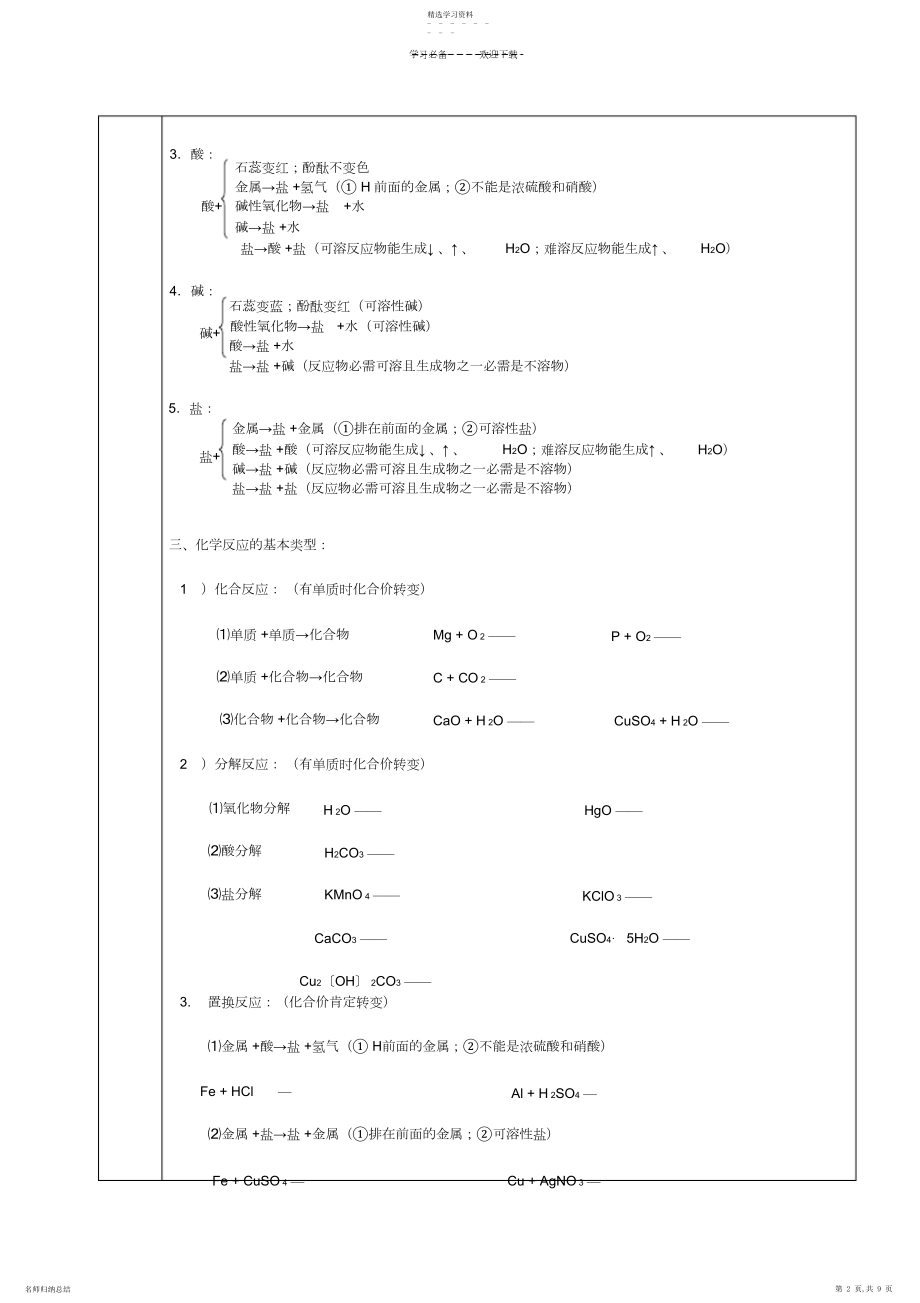 2022年酸碱盐知识归纳练习教案.docx_第2页