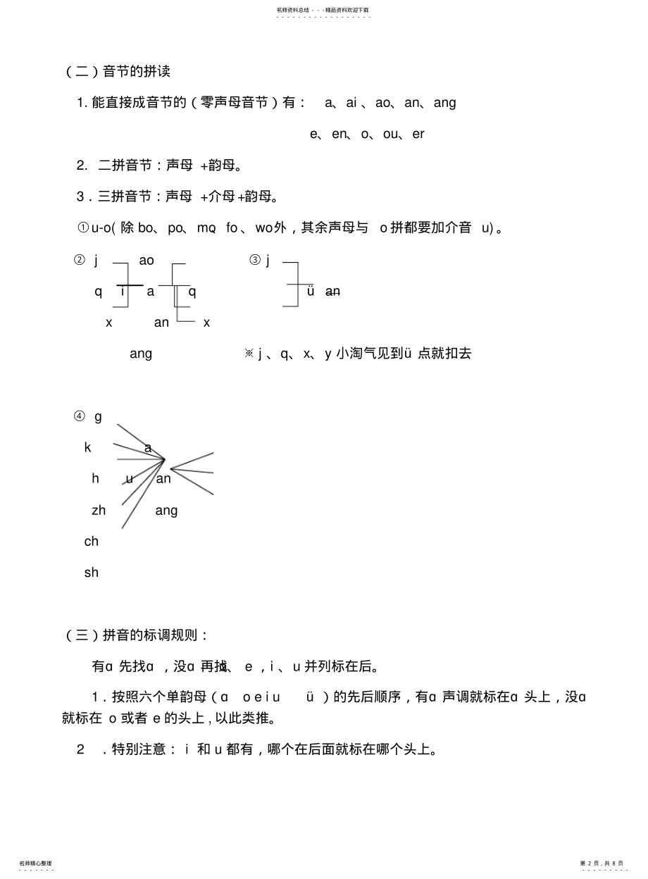 2022年部编一年级上册语文重要考点 .pdf_第2页