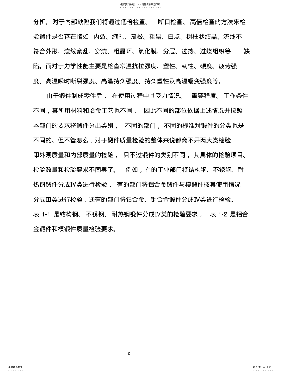 2022年锻件质量检验的内容和方法 .pdf_第2页