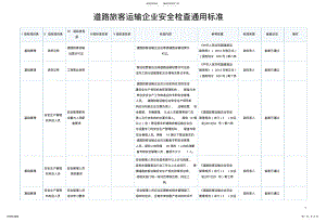 2022年道路旅客运输企业安全检查通用标准 .pdf