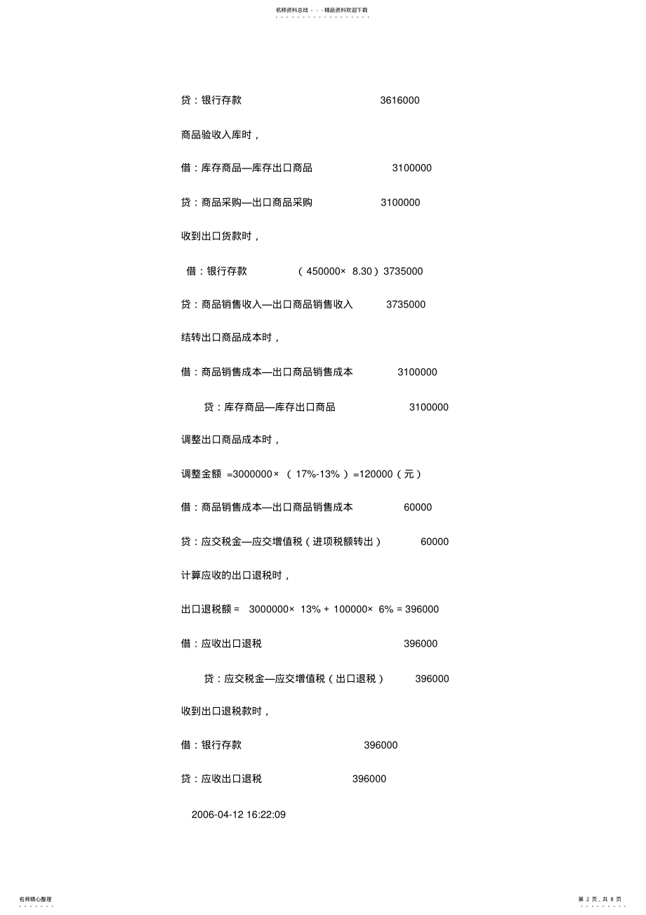 2022年出口退税的计算方法与账务处理 .pdf_第2页