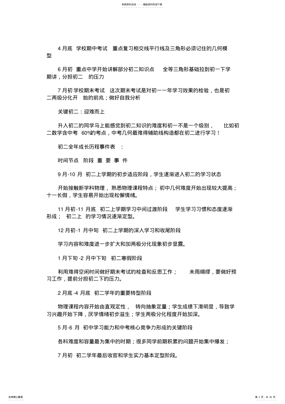 2022年初中数学三年期间学习特点 .pdf_第2页