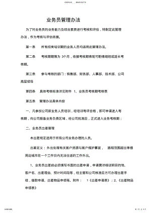 2022年销售部业务员管理办法 .pdf