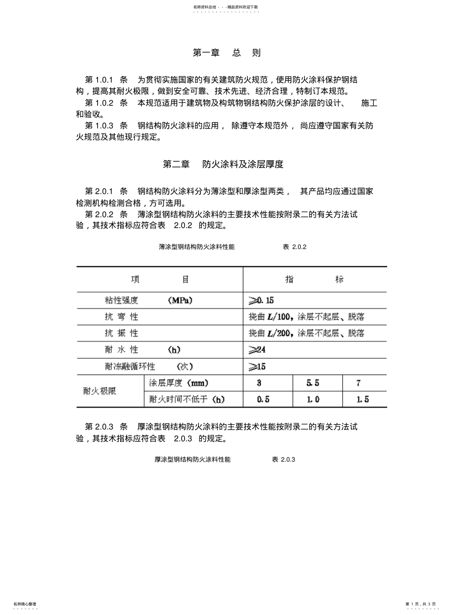 2022年防火涂料技术规范 .pdf_第1页