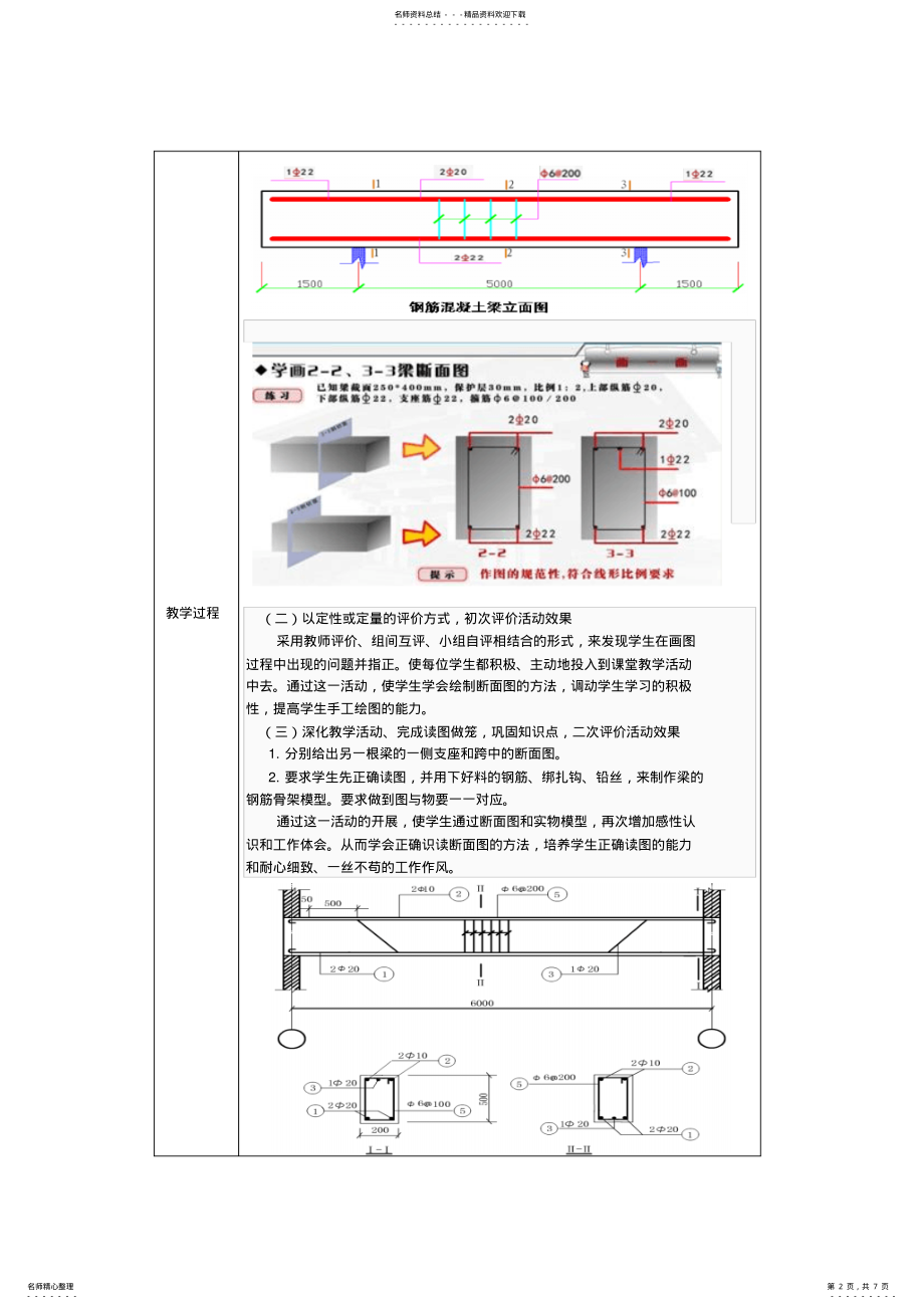 2022年土木建筑制图教案--梁的断面图 .pdf_第2页