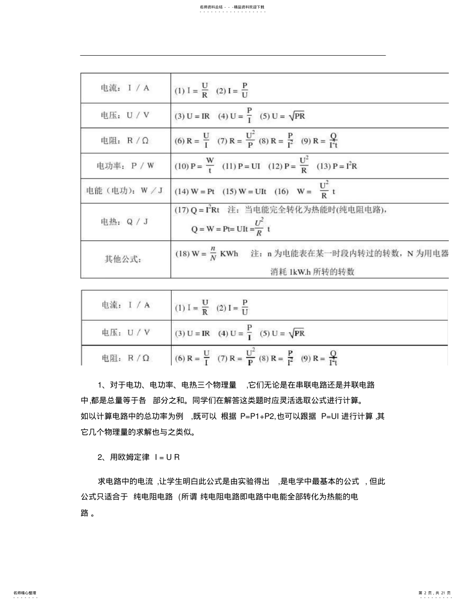 2022年初中物理电学知识点总结_图文. .pdf_第2页