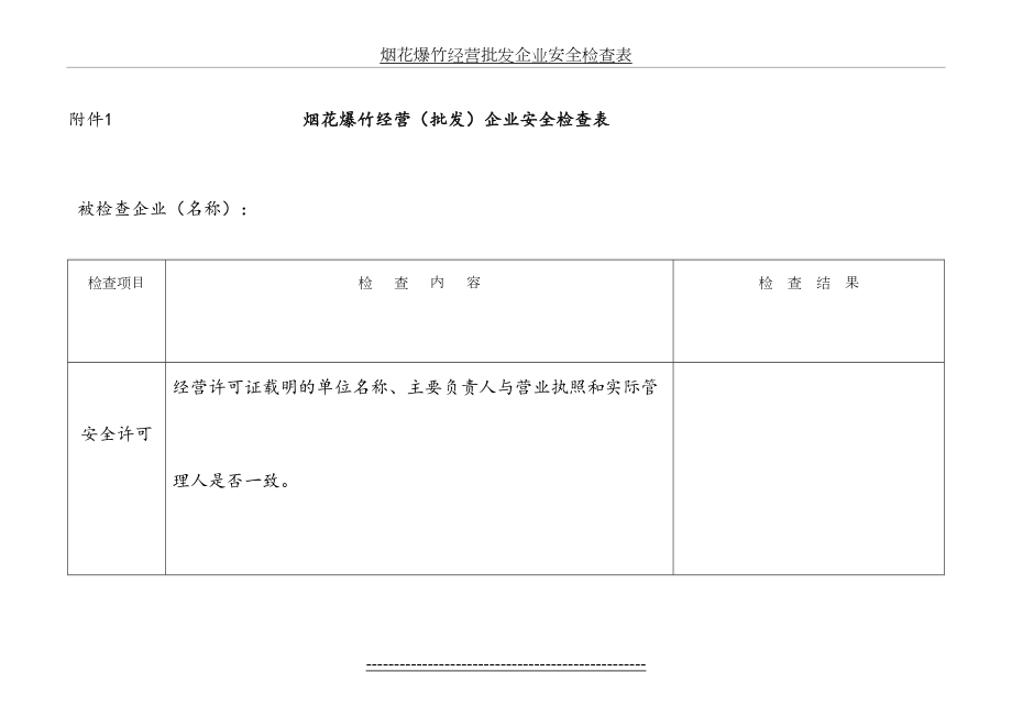 烟花爆竹经营批发企业安全检查表.doc_第2页