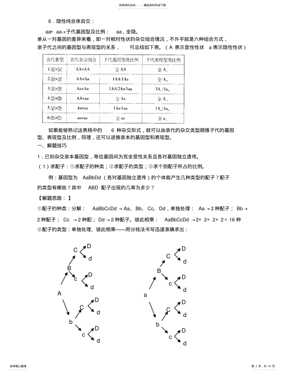 2022年遗传学解题技巧 .pdf_第2页