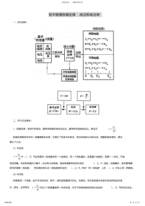 2022年初中物理欧姆定律电功和电功率 .pdf