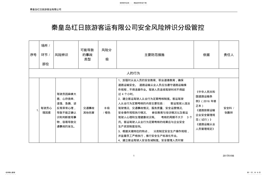 2022年道路旅客运输企业安全风险辨识分级管控指南 .pdf_第1页