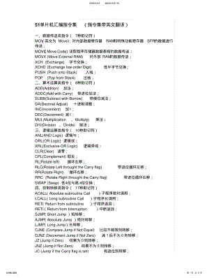 2022年单片机指令英文全称 .pdf