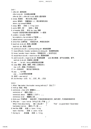 2022年八年级下册泸教版英语知识点大全,推荐文档 .pdf