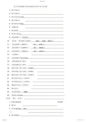 2022年高中化学须掌握的方程式及基础知识点练习.docx