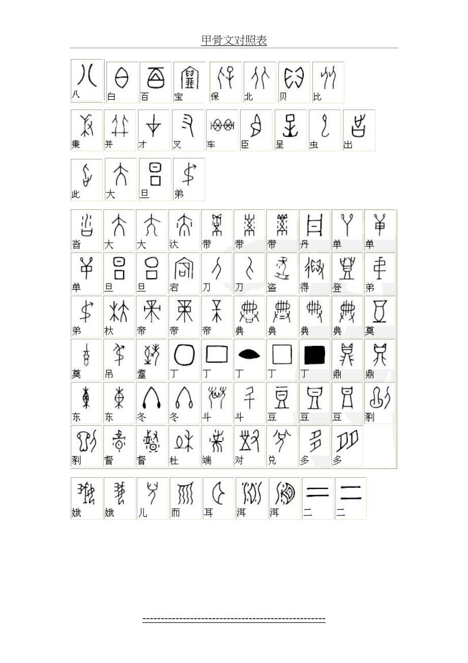 甲骨文对照表.doc_第2页