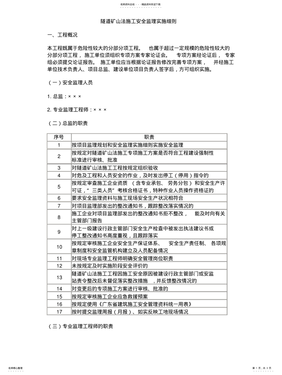 2022年隧道矿山法施工安全监理实施细则 .pdf_第1页