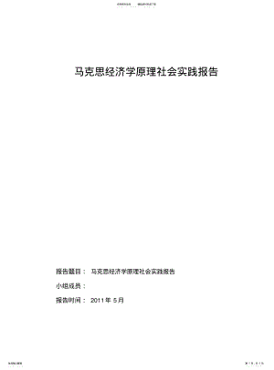 2022年马克思经济学原理社会实践报告 .pdf