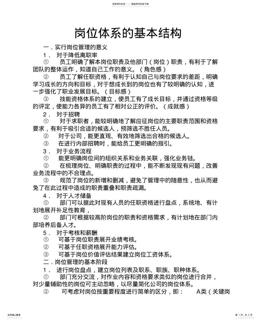 2022年岗位体系的基本结构 .pdf_第1页