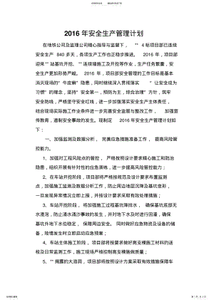 2022年安全生产管理计划 .pdf