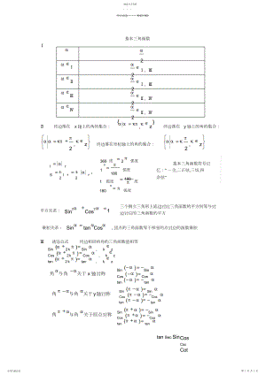 2022年高中数学必修四公式大全.docx