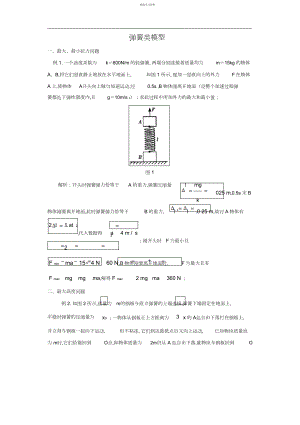 2022年高中物理弹簧类模型中的最值问题.docx