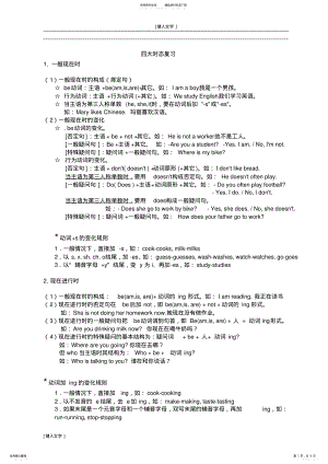 2022年小学六年级英语语法四大时态句式转换 2.pdf