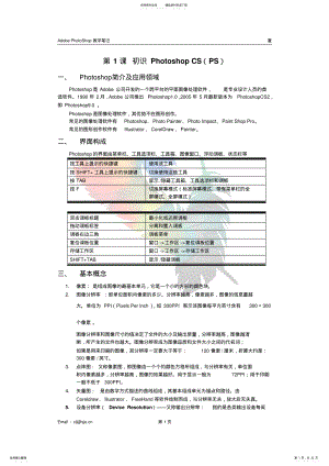 2022年完整word版,Photoshop学习笔记 .pdf