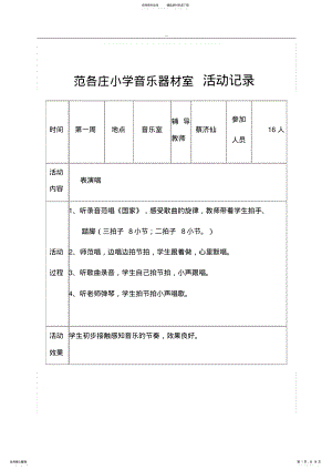 2022年音乐兴趣小组活动记录 .pdf