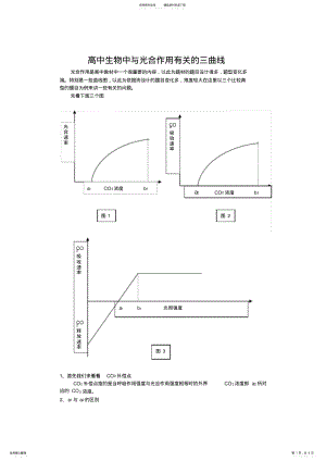 2022年高中生物中与光合作用有关的三曲线 .pdf