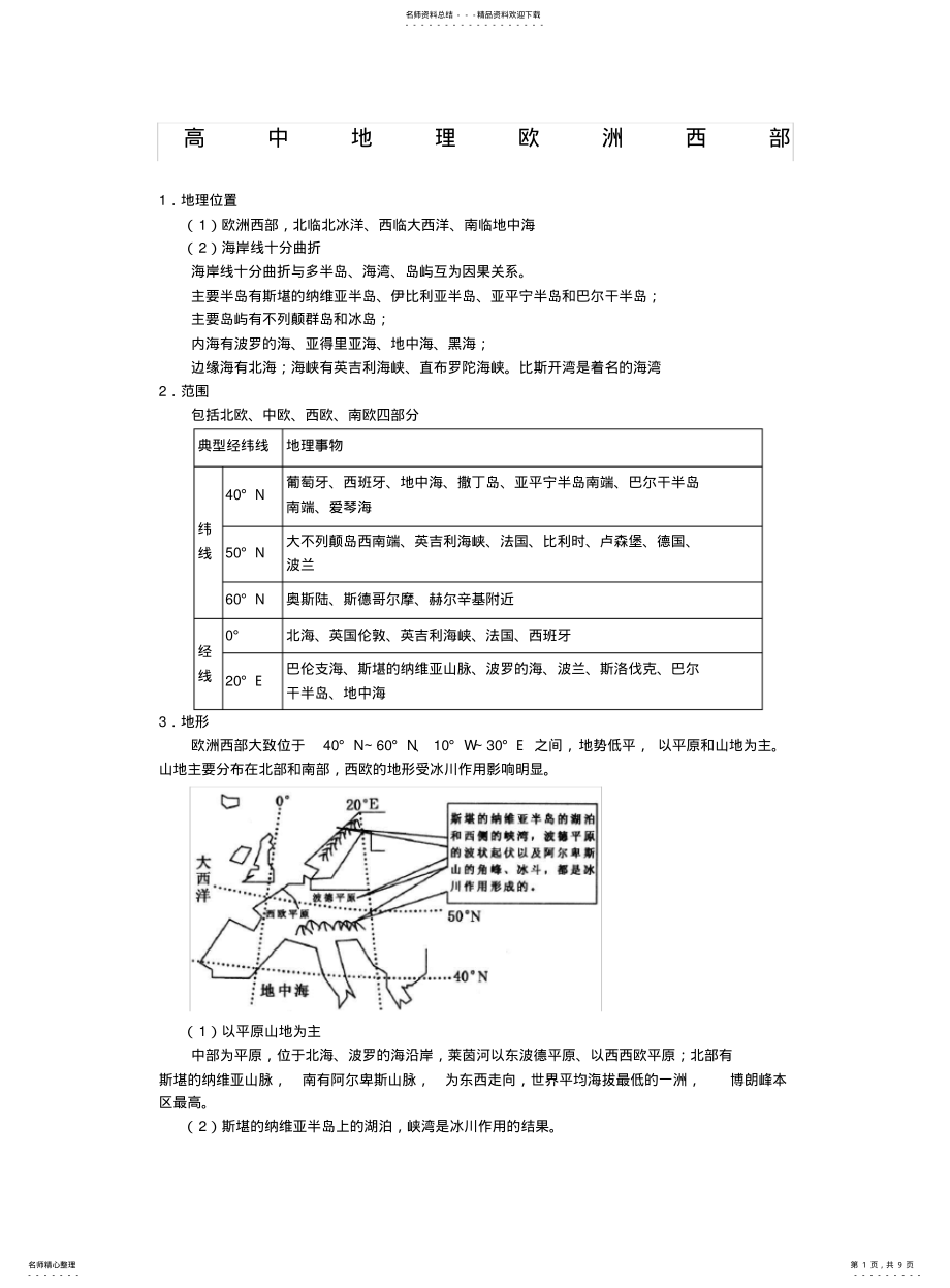 2022年高中地理欧洲西部 .pdf_第1页