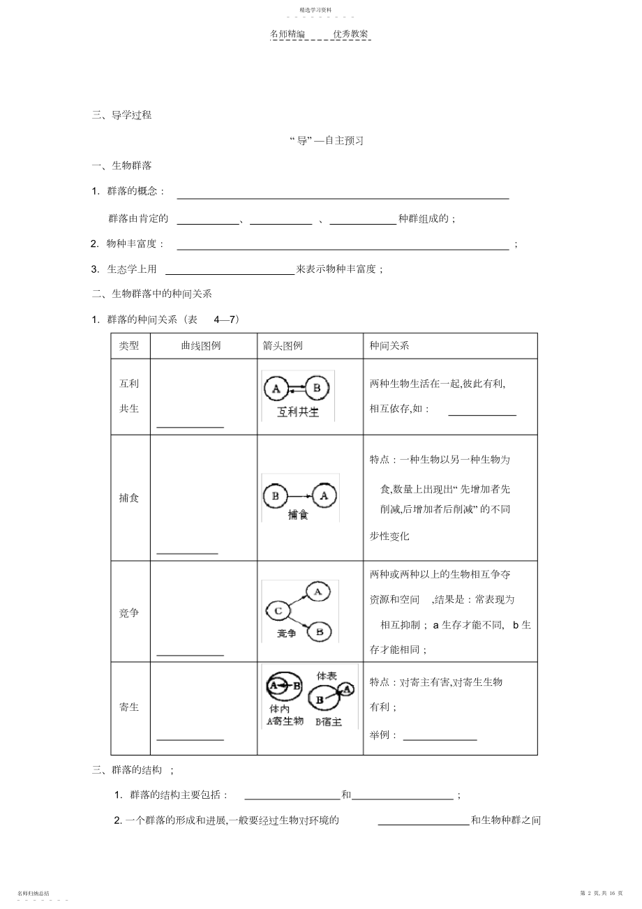 2022年高中生物生物群落的构成同步导学案苏教版必修.docx_第2页