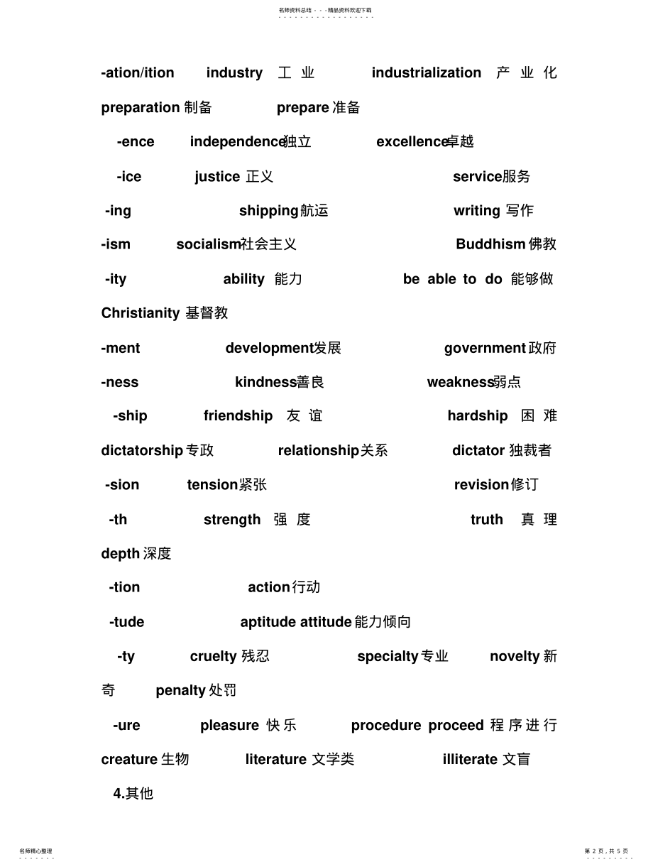 2022年常用词性后缀 .pdf_第2页