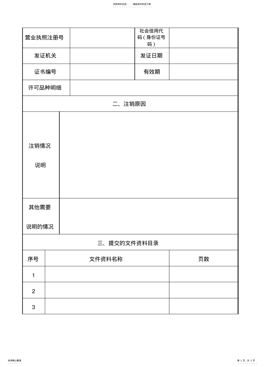 2022年食品生产许可证注销申请书 .pdf_第2页