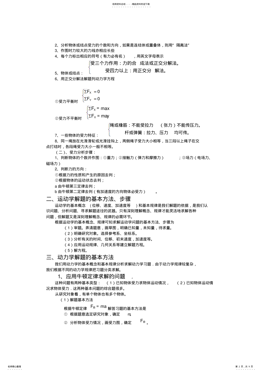 2022年高中物理解题方法教案 .pdf_第2页