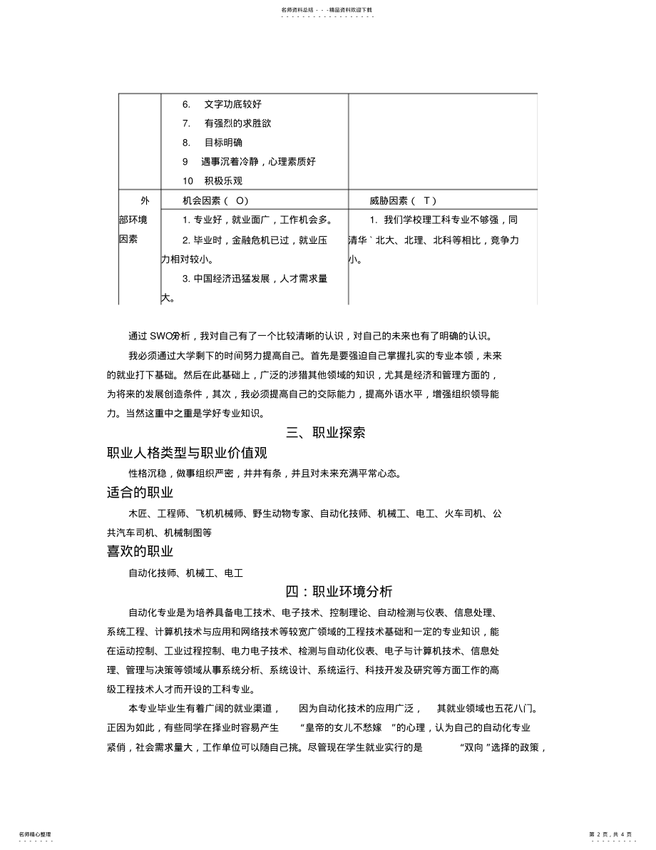 2022年大专生职业规划 .pdf_第2页