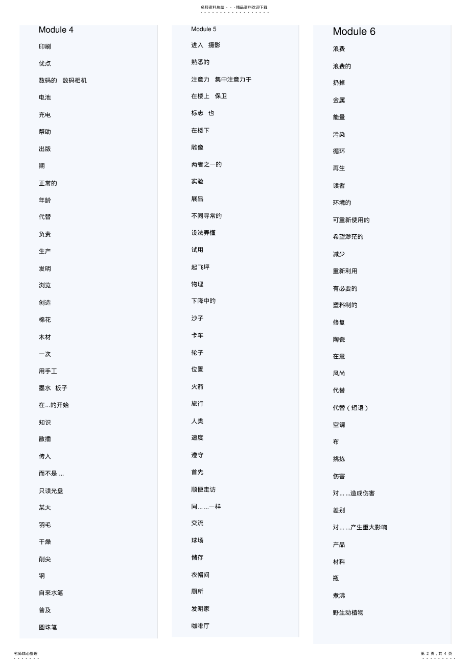 2022年外研版九年级上册英语单词 .pdf_第2页