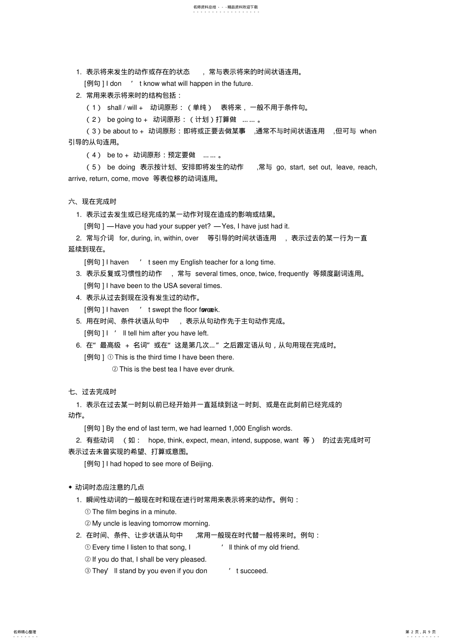 2022年高一英语重点语法讲解 .pdf_第2页