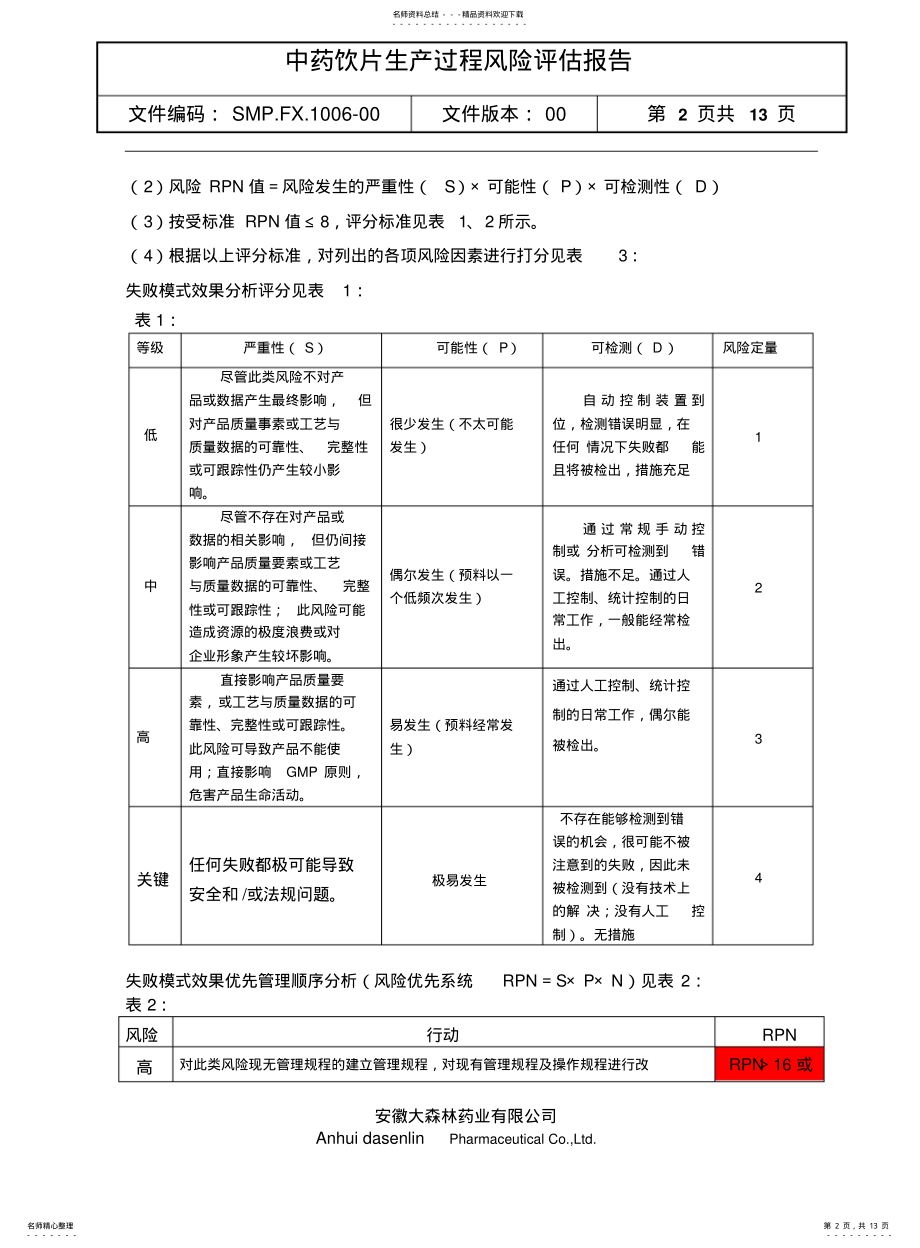 2022年饮片生产过程风险评估 .pdf_第2页