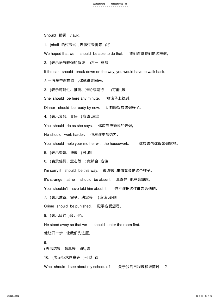 2022年常见情态动词的用法归纳 .pdf_第2页