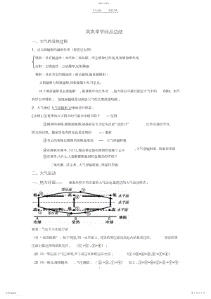 2022年高中地理必修一第二章知识点总结.docx