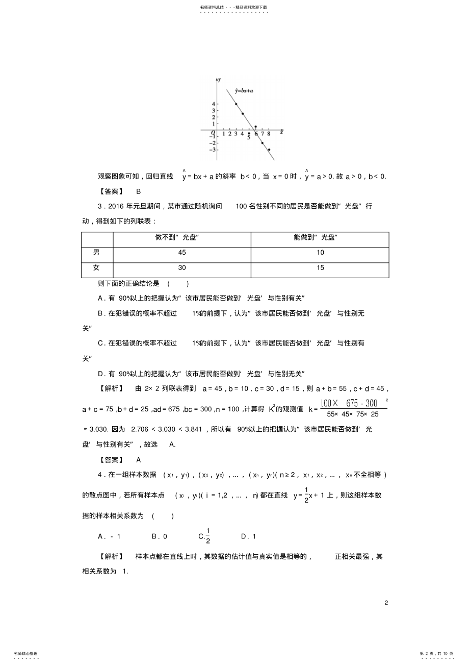 2022年非常考案通用版版高考数学一轮复习第九章统计与统计案例分层限时跟踪练 2.pdf_第2页