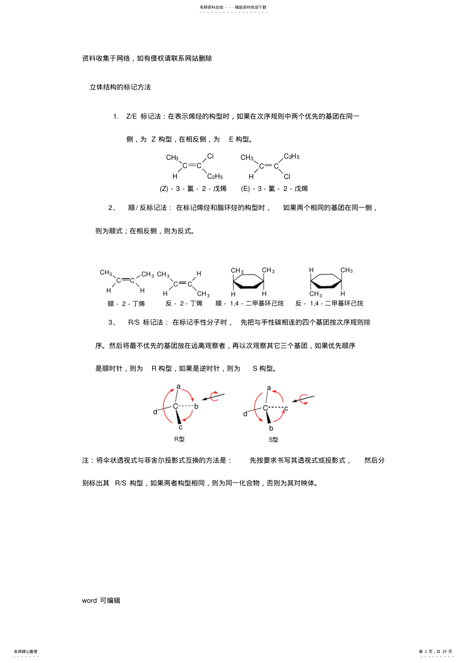 2022年大学有机化学复习重点总结上课讲义 .pdf_第2页