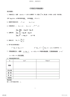 2022年对数及对数函数讲解 .pdf