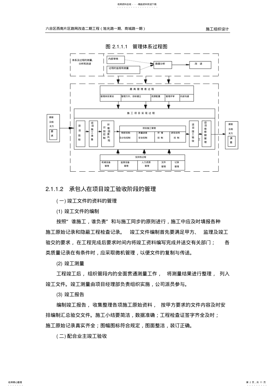 2022年项目管理体系及施工机构 .pdf_第2页