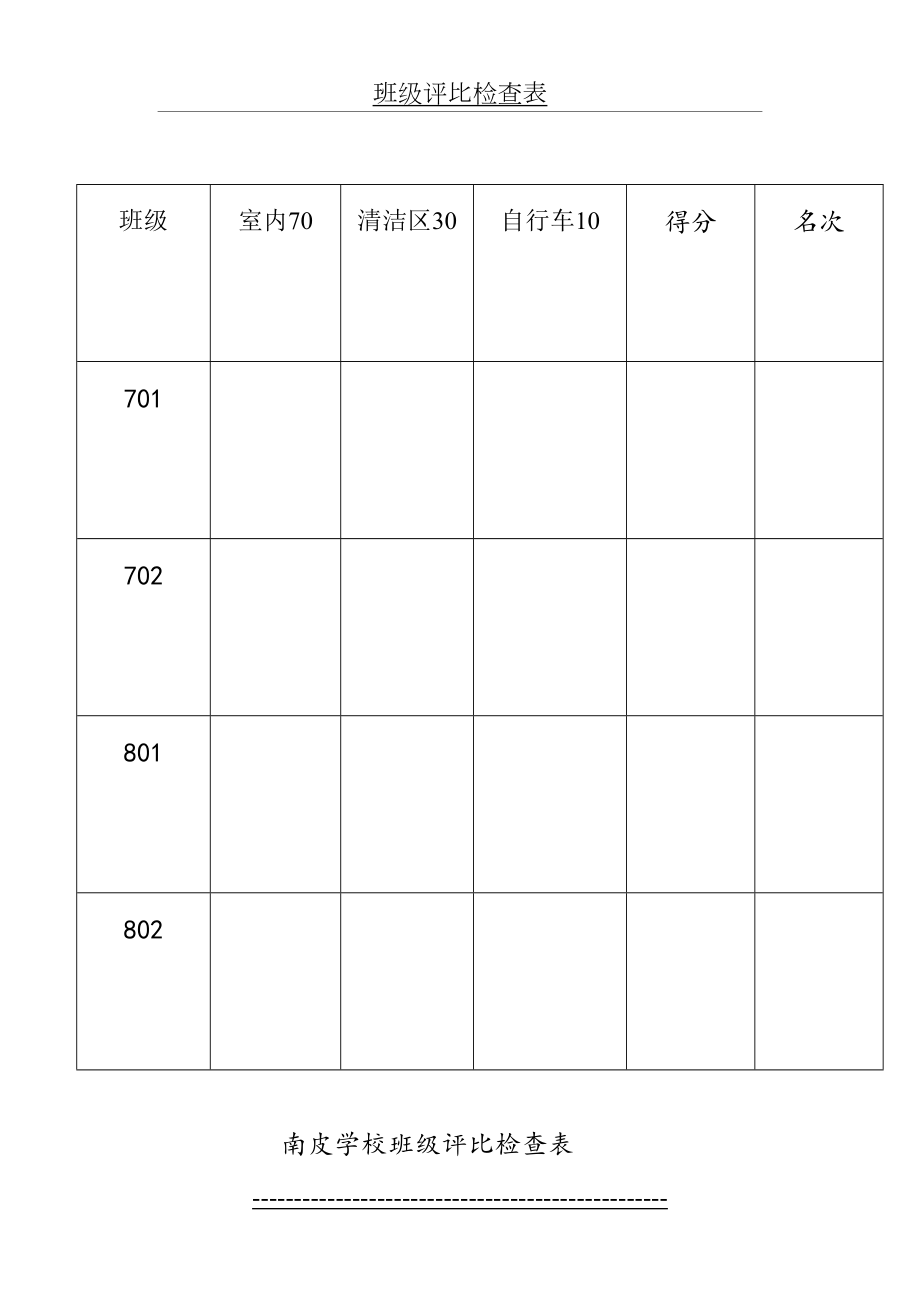 班级评比检查表.doc_第2页