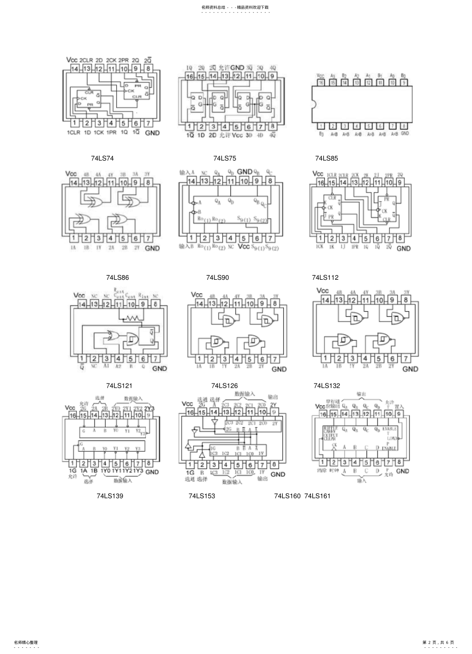 2022年常见集成电路引脚图 .pdf_第2页