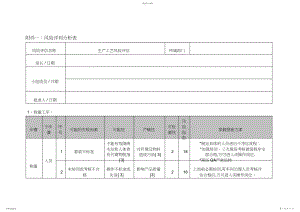 2022年风险评价分析表.docx