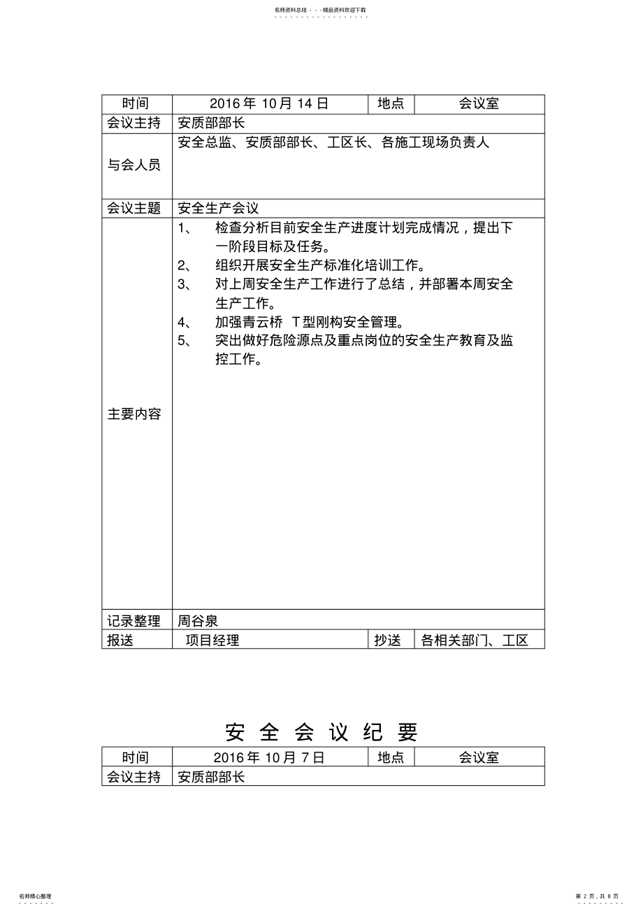 2022年安全生产每例会会议纪要 .pdf_第2页