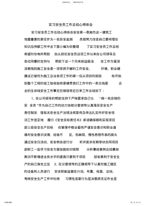 2022年实习安全员工作总结心得体会.doc .pdf