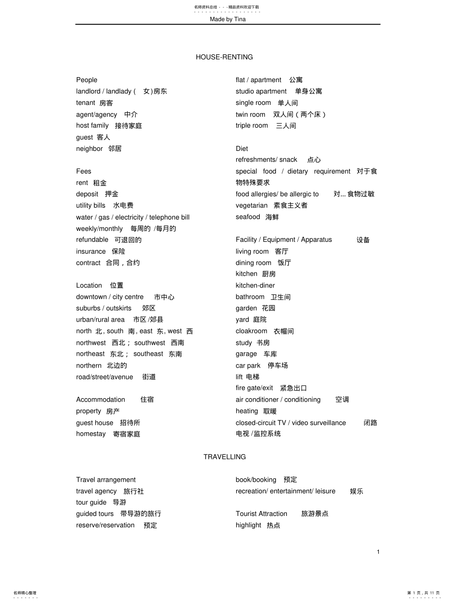 2022年雅思听力场景词汇 2.pdf_第1页