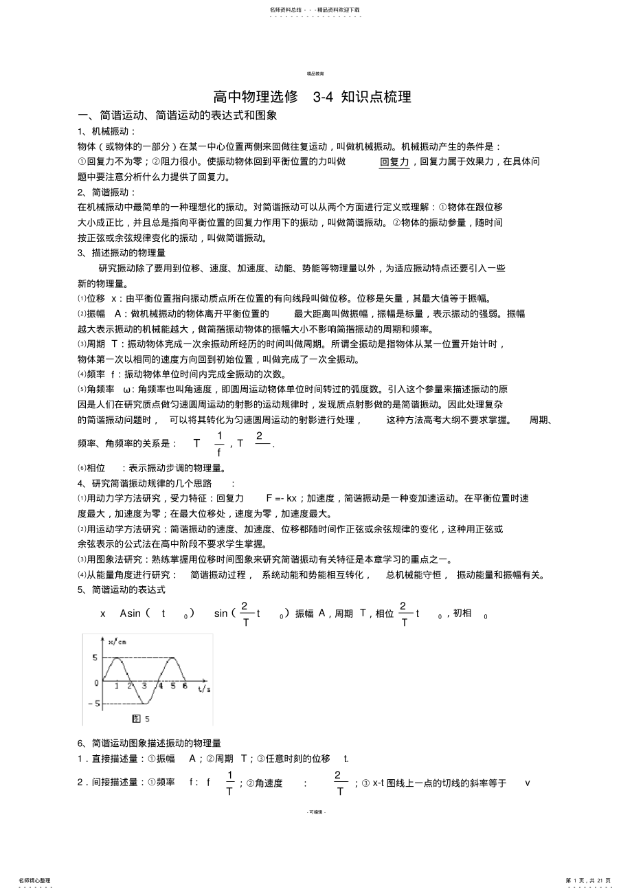 2022年高中物理选修-知识点总结 4.pdf_第1页